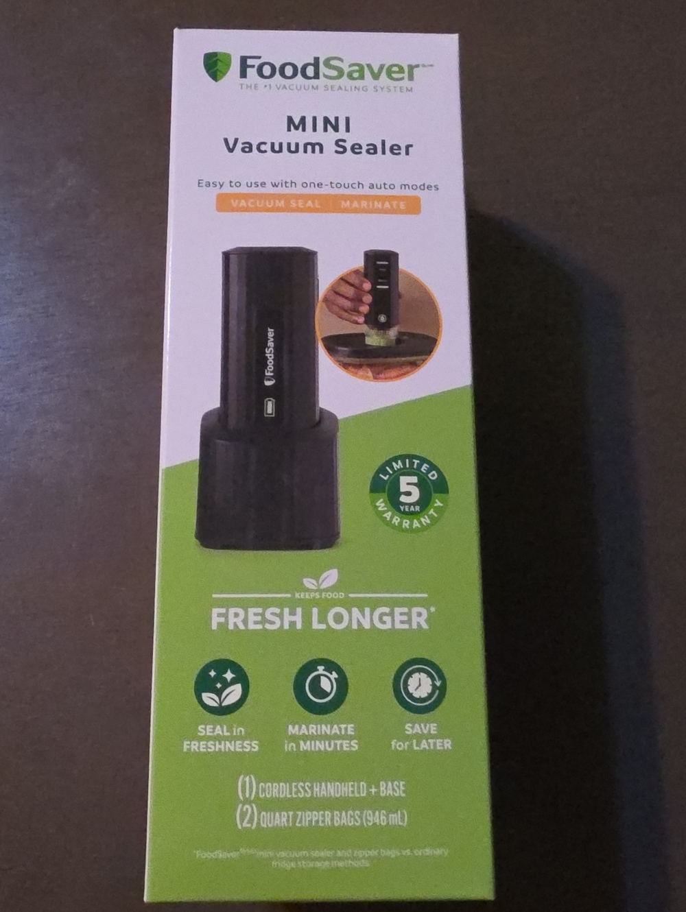 FoodSaver Mini Vacuum Sealer - Black